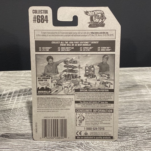 Hot Wheels | 1998 First Editions #40 of 40 Cars: Double Vision - 1:64 Scale - Picture 2 of 9